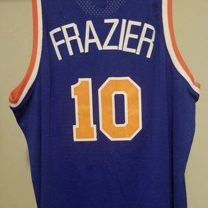 Walt Frazier New York Knicks Basketball Jersy, Reebok, Blue, Size XL